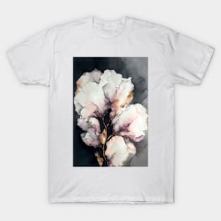 Pink Puffs - Abstract Alcohol Ink Resin Art T-Shirt